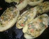 Foto del paso 6 de la receta: Papas rellenas con salsa blanca y acelga