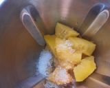 A picture of step 2 of Peach slush.