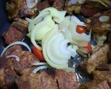 Foto del paso 1 de la receta: Arroz integral con carne estofada