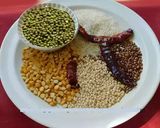 A picture of step 2 of Murungai keerai vadai (tamil).