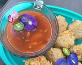 Foto langkah ke 3 dari resep Bakwan keladi (talas) saus tauco pedas manis.