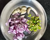A picture of step 1 of Besan greenchill onion Chilla.