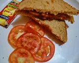 A picture of step 4 of Veg sandwich.