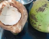 Foto langkah ke 1 dari resep Es Kelapa Muda Gula Aren Selasih.