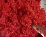 A picture of step 2 of Beetroot burfi.