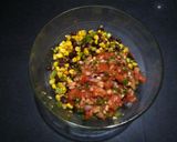 A picture of step 5 of Mexican bhel.