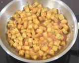 A picture of step 3 of Watermelon rind subji.