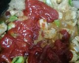 A picture of step 5 of Shashlik gravy with Rice.