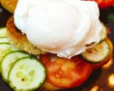 A picture of step 5 of Poached Egg.