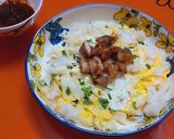 Hình bước làm 3 của món Bánh phở chiên trứng