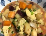 Hình bước làm 4 của món Canh gà nấu với 5 loại củ bổ dưỡng #Eatclean