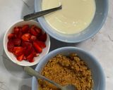 Foto langkah ke 1 dari resep Strawbery Yogurt Bar.
