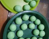 Foto langkah ke 4 dari resep Oncopan (Onde2 Coklat Pandan).