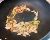 A picture of step 3 of Spicy Stir-Fried Crab Sticks.