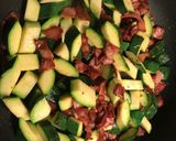 Cukkinis spagetti bacon-nel recept fázis 2 fotója