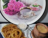 A picture of step 4 of Onion snacks with matka tea😋.