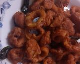 A picture of step 4 of Crispy squid fry.