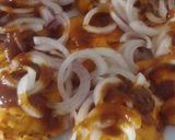 A picture of step 6 of Street style pani phulki chaat.