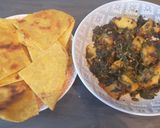 A picture of step 8 of Methi aloo.