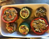 Une image de l'étape 11 de Poivrons courgettes et navets farcis aux légumes.
