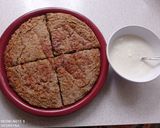 Padlizsán + cukkíni pite fokhagymás mártással, halogén sütőben- fogyis recept fázis 5 fotója