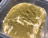 A picture of step 1 of Green tea (matcha) cookies.