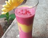 A picture of step 6 of Layered P & P Mocktail.