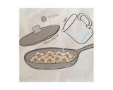 A picture of step 5 of Potsticker dumplings .