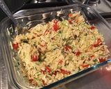 Une image de l'étape 6 de Salade de riz aux moules,tomates et courgette.