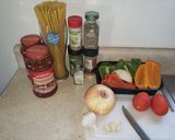 A picture of step 1 of Spaghetti & Meat Sauce.