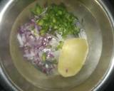 Onion moong dal fritters recipe step 2 photo