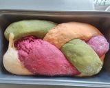 A picture of step 9 of Multicolor Braided Bread.