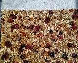 A picture of step 9 of No bake dry fruits granola bars.