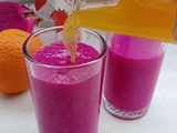 Orange Pitaya Yogurt Slushie