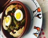 Foto del paso 7 de la receta: Judías verdes con tomate, pimiento, huevo duro y pechuga de pollo