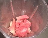 A picture of step 1 of Watermelon mint mojito.