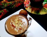 A picture of step 5 of Chikoo banana smoothie.
