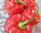 Foto del paso 4 de la receta: Pimientos rojos rellenos de pollo y arándanos