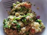 Quinoa con verduras y nata de soja