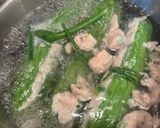 A picture of step 2 of Stuffed Bitter Melon with Fish Paste.