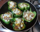 A picture of step 2 of Stuffed capsicum/ bell pepper.