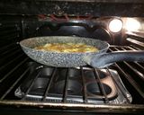 A picture of step 2 of Frittata Speck e Zola.