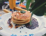 Hình bước làm 2 của món Bánh Pancake kiểu nhật cho bé