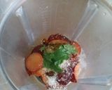 A picture of step 2 of Plum Mint Cooler.