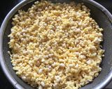 A picture of step 1 of Moong dal dahi bhallas.