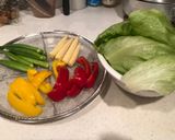 A picture of step 1 of Steamed chicken & vegetables with Asian style sauce.