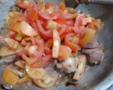 A picture of step 3 of Mutton kadahi.