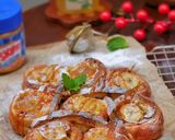 Foto langkah ke 4 dari resep Banana Roll Roti Tawar Pastry.