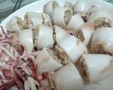 Hình bước làm 5 của món Mực nhồi thịt hấp