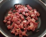 Foto del paso 2 de la receta Espaguettis con jamón al pesto